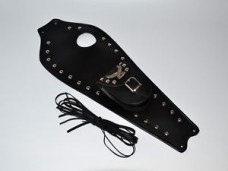 S) HONDA SHADOW VT 1100 C (RIGHT) LEATHER TANK Panel Cover Pad Strap Chap Bra Bib